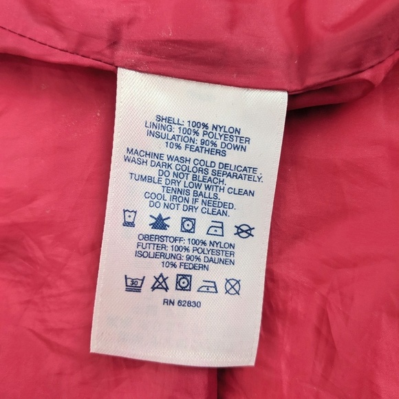 Lands End Pink Puffer Jacket - size XS - Picture 4 of 8